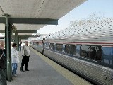 Albany Amtrak board Getting ready Train